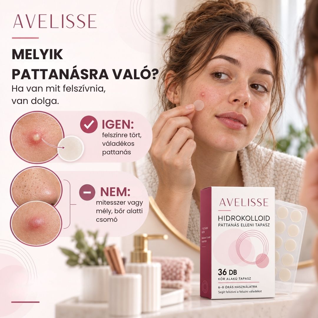 Avelisse Hidrokolloid Pattanás Elleni Tapasz